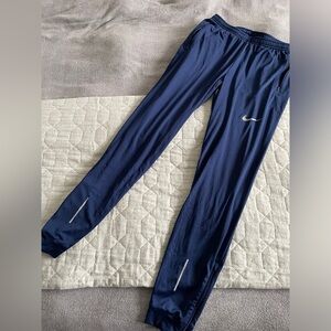 Nike Essential Knit Running Pants Navy Blue Size Small